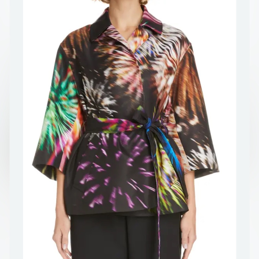 Ramblas Firework Printed Jacket, Dries Van Noten